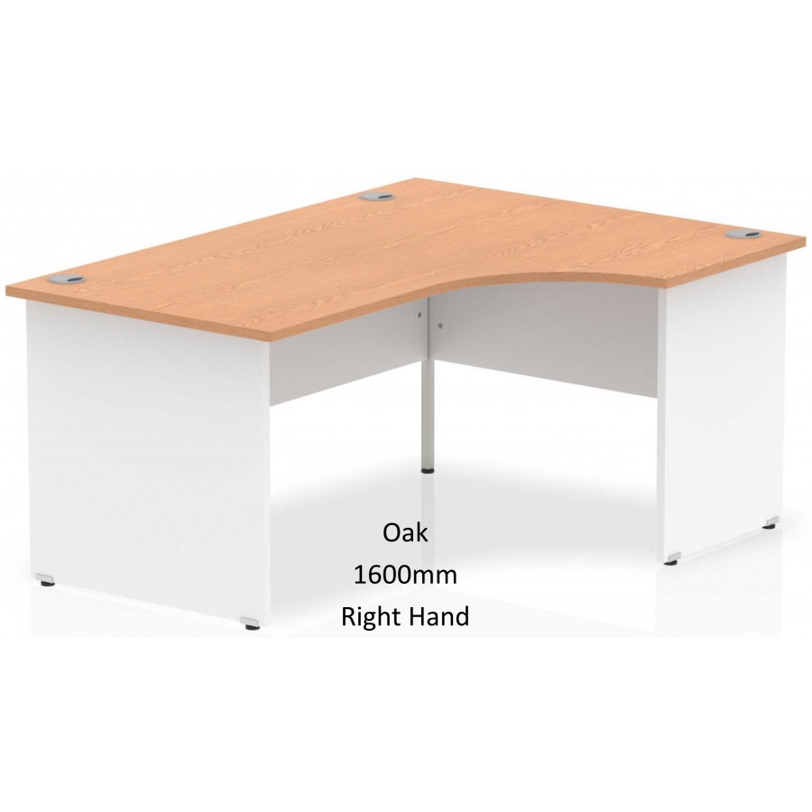 Rayleigh Two Tone Panel End Corner Office Desk